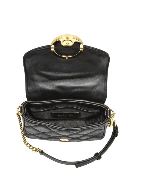 michael kors black and gold bag|michael kors gold crossbody bag.